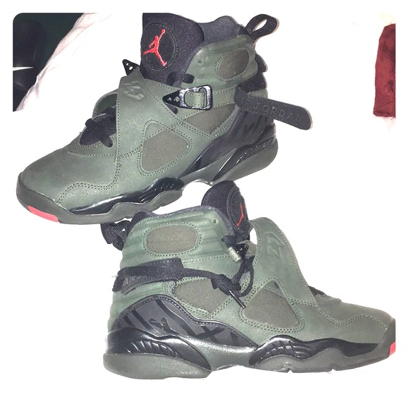 olive green jordan 8s